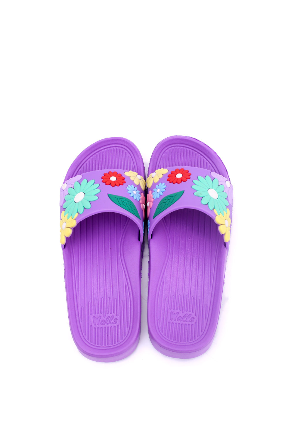 Women Rubber Upper and EVR Sole Flowers Embossed Slippers