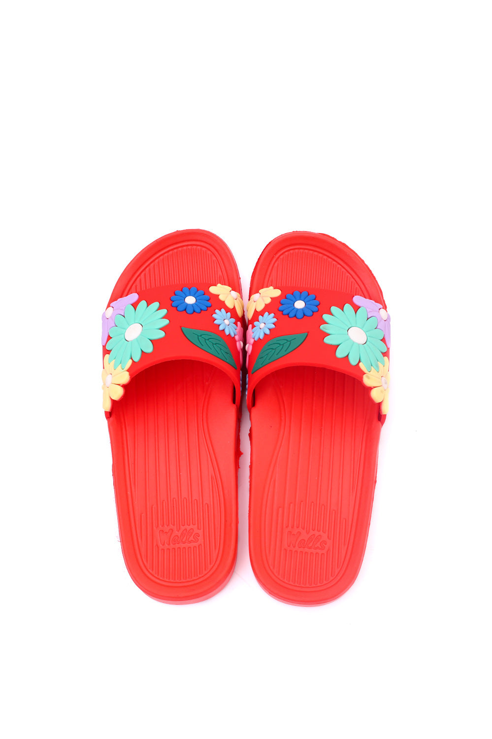 Women Rubber Upper and EVR Sole Flowers Embossed Slippers