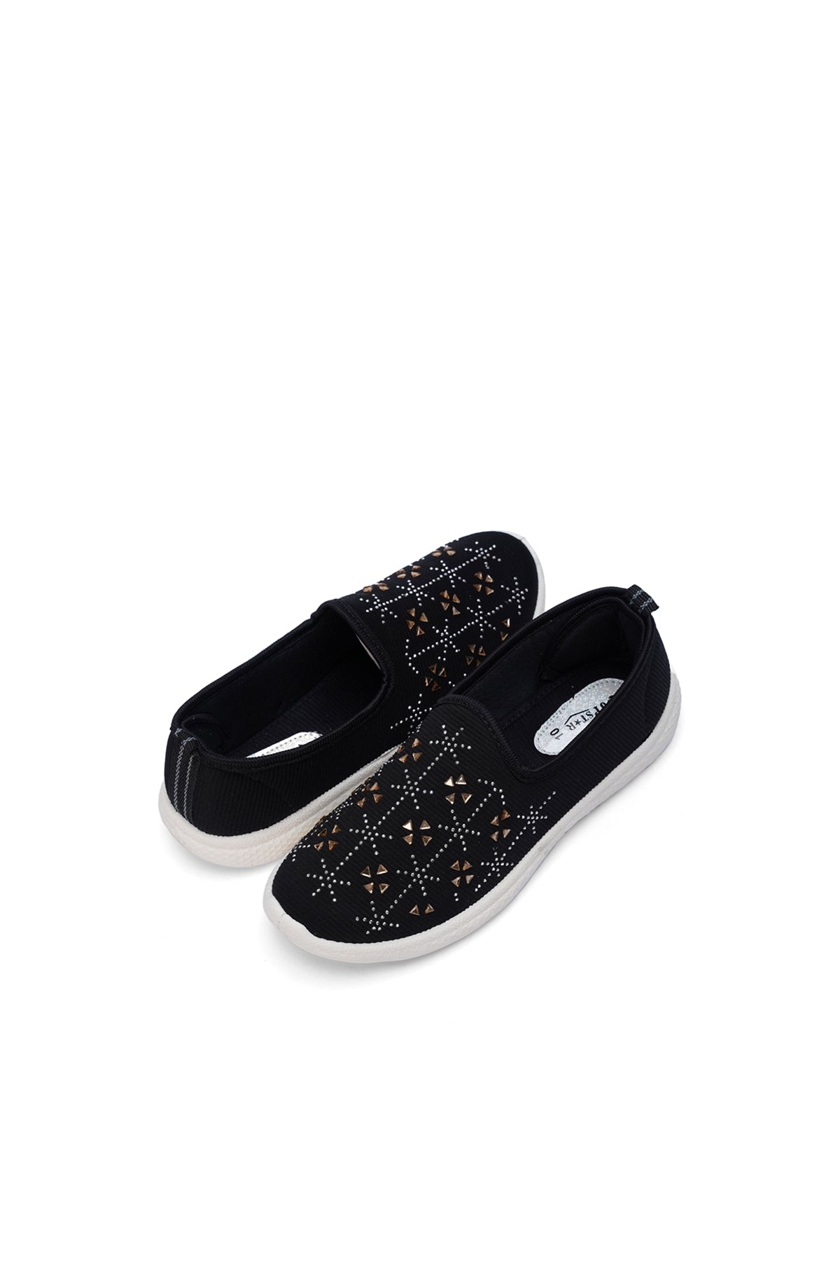 Women's Fancy Black Canvas Shoes