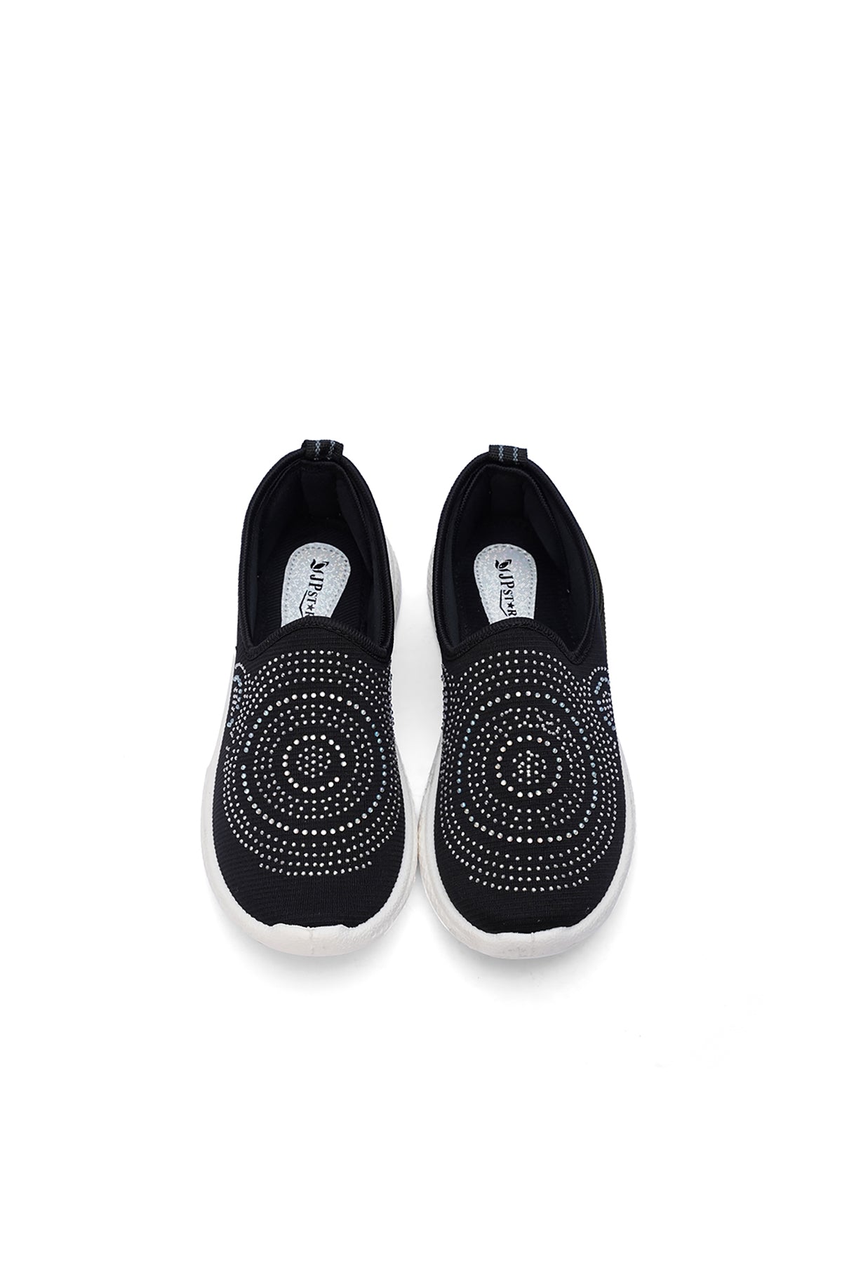 Fancy Ladies Black Canvas Sneakers