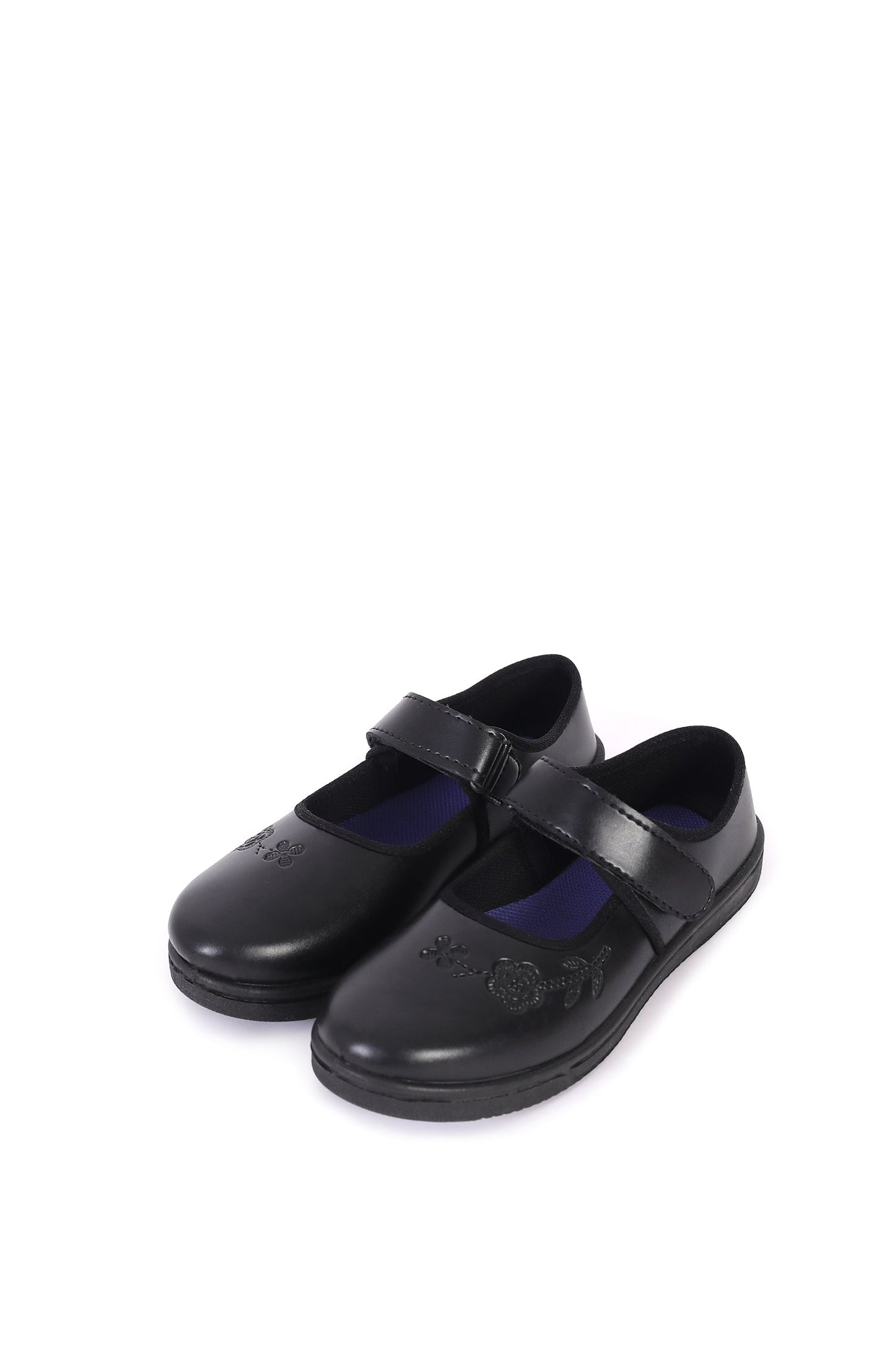 PVC Sole Synthetic Leather School Shoes For Girls