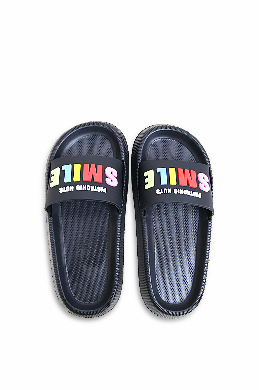 Women Rubber Upper and EVR Sole Smile Embossed Slippers