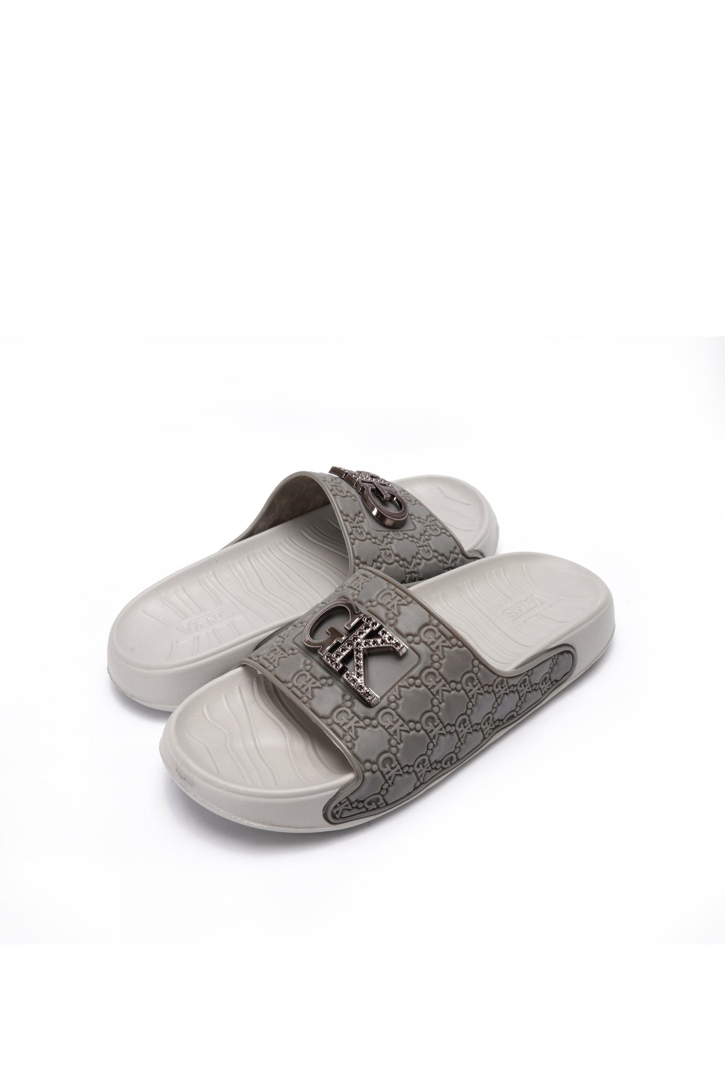 GK EVR SLIDE SLIPPER | Grey and White