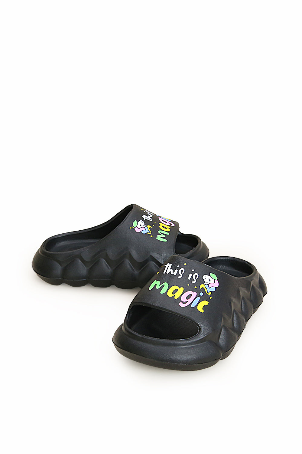 Kids Magic Slogan Light Weight "Anit-Skid" EVR Slippers