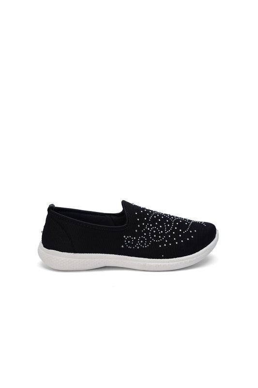 Black Canvas Sneakers for Women