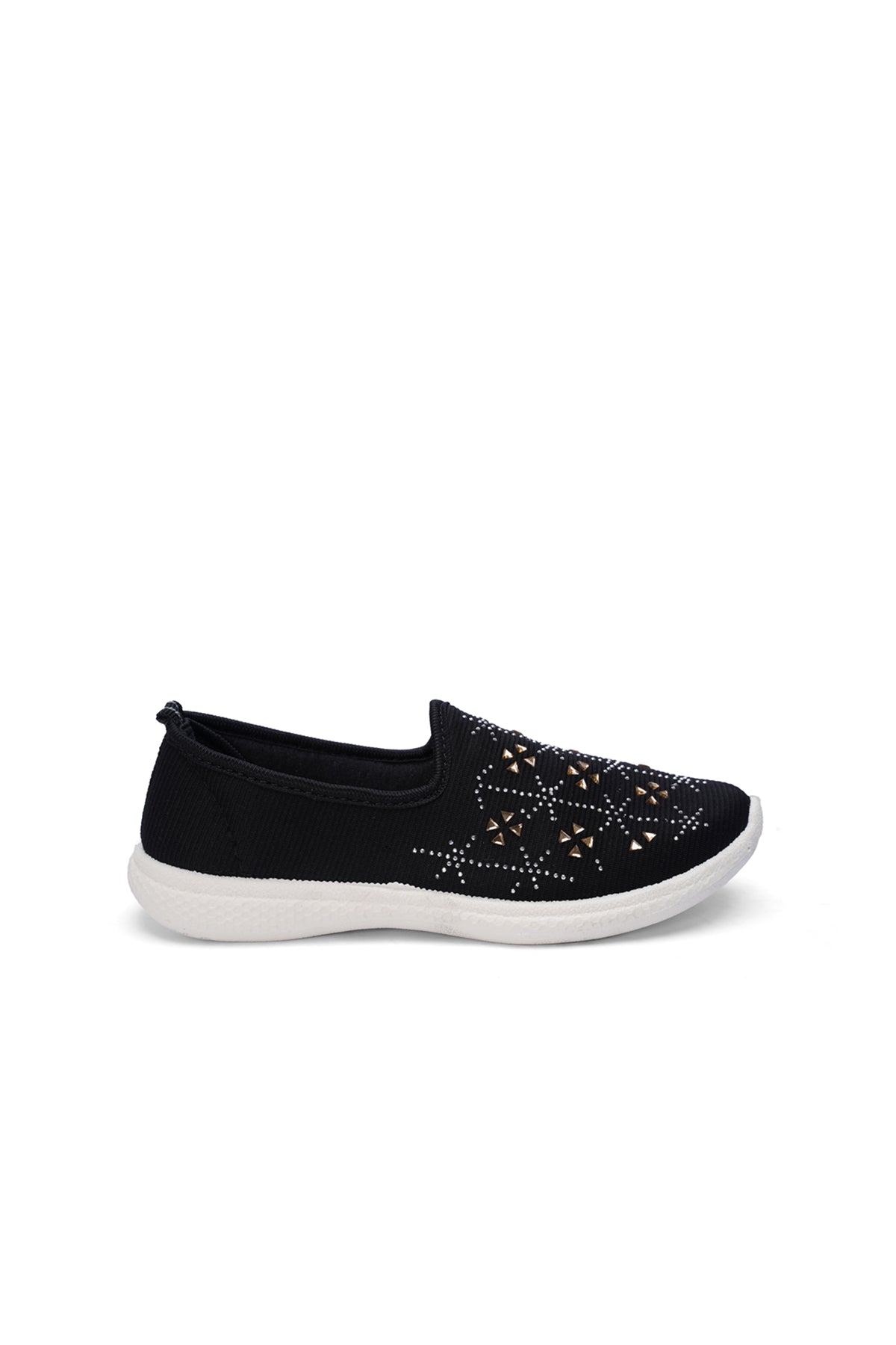 Women's Fancy Black Canvas Shoes