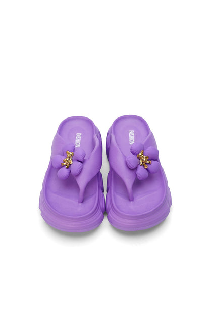 EVR Sole Fashion Flower Slipper For Women