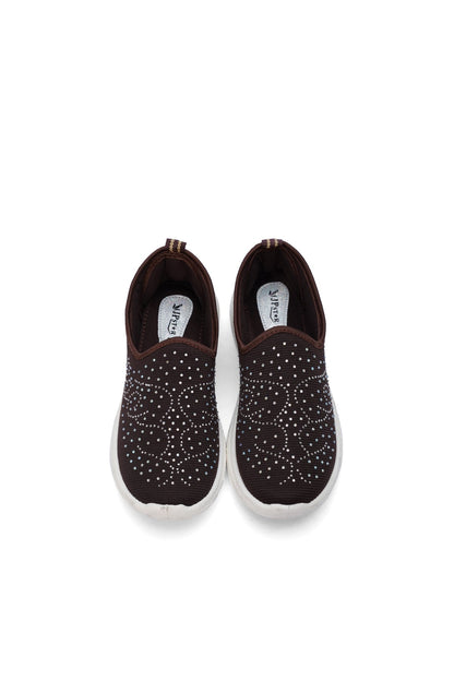 Women's Elegant Black Canvas Fancy Shoes