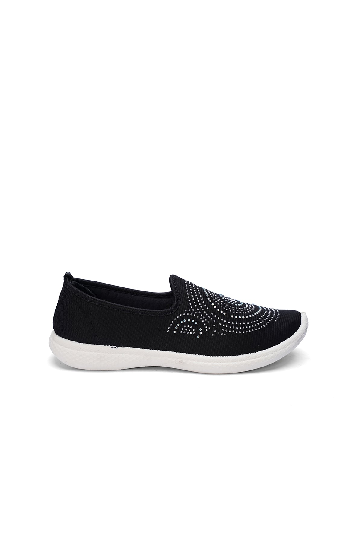 Fancy Ladies Black Canvas Sneakers