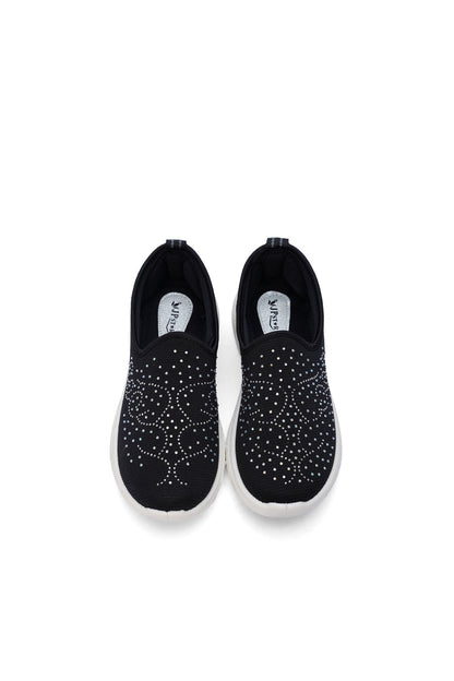 Black Canvas Sneakers for Women