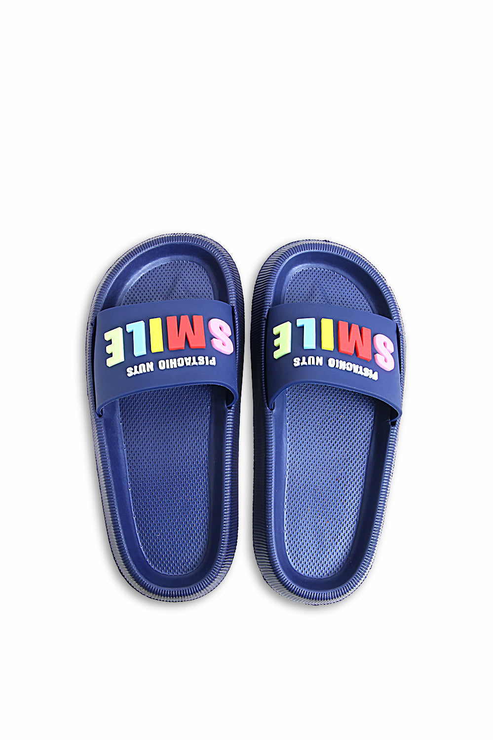 Women Rubber Upper and EVR Sole Smile Embossed Slippers