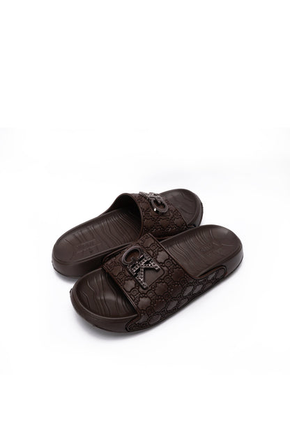 Gk Evr Slide Slipper | Chocolate