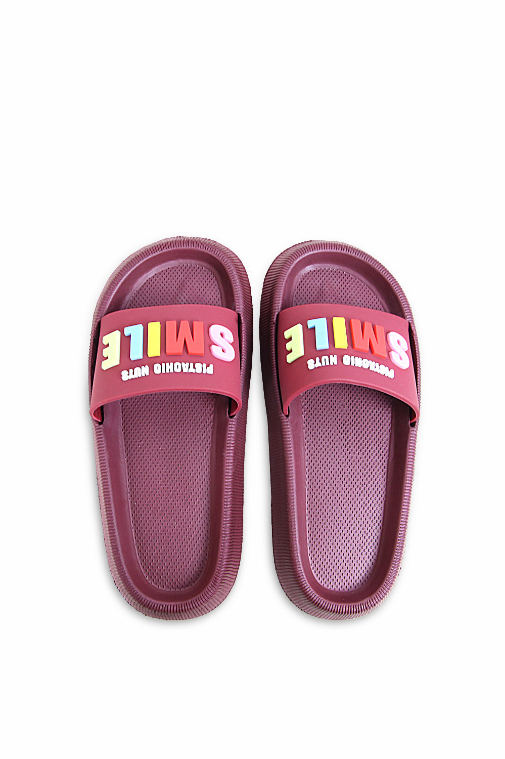 Women Rubber Upper and EVR Sole Smile Embossed Slippers
