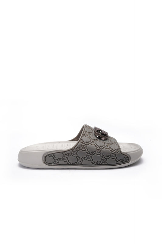 GK EVR SLIDE SLIPPER | Grey and White