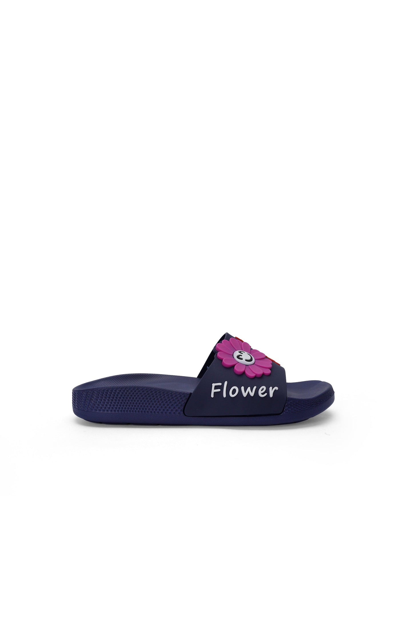 Flower Imposed Slide For Women