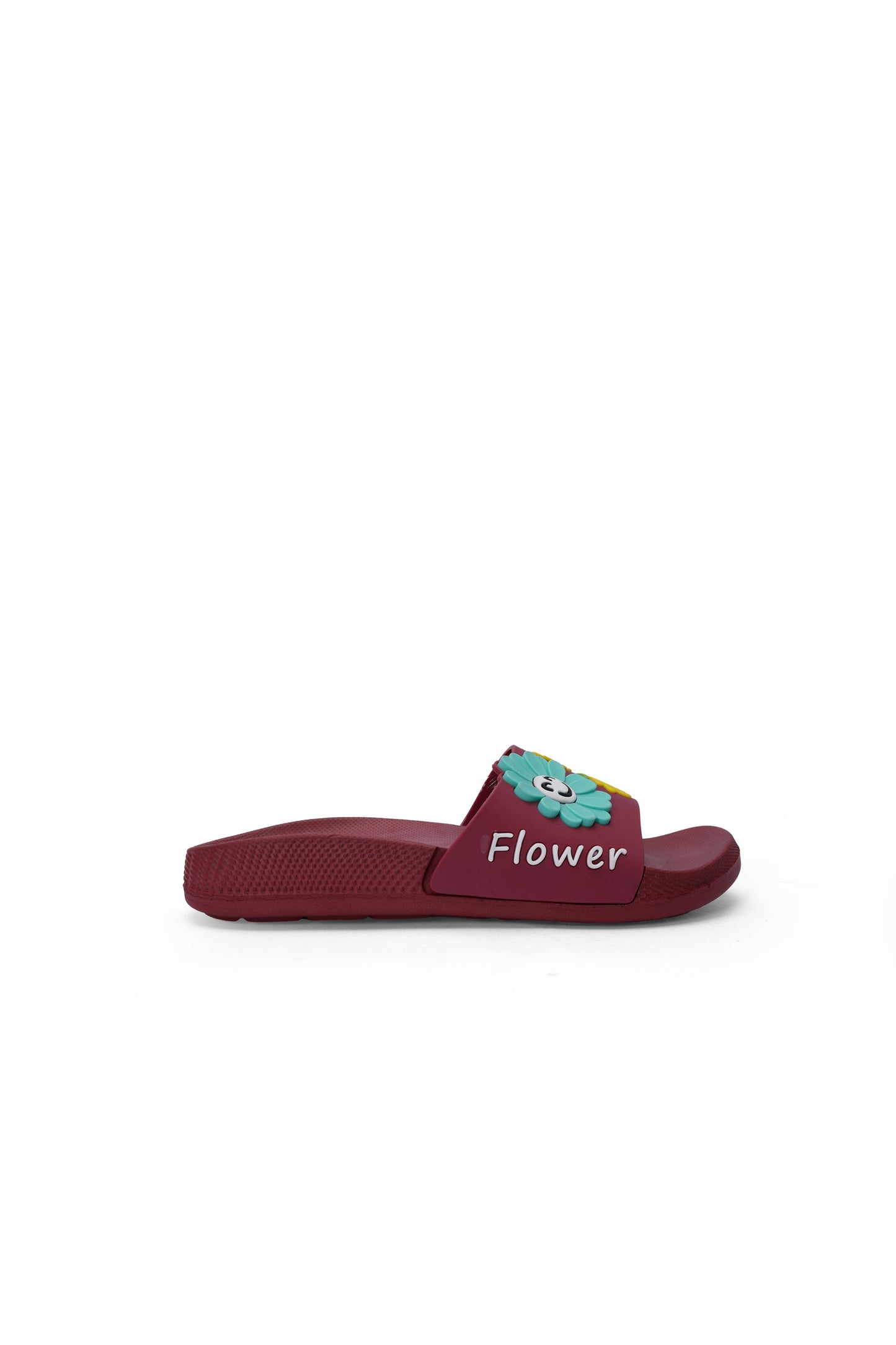 Flower Imposed Slide For Women