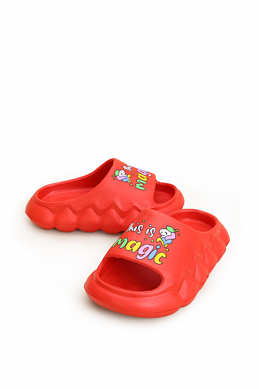 Kids Magic Slogan Light Weight "Anit-Skid" EVR Slippers