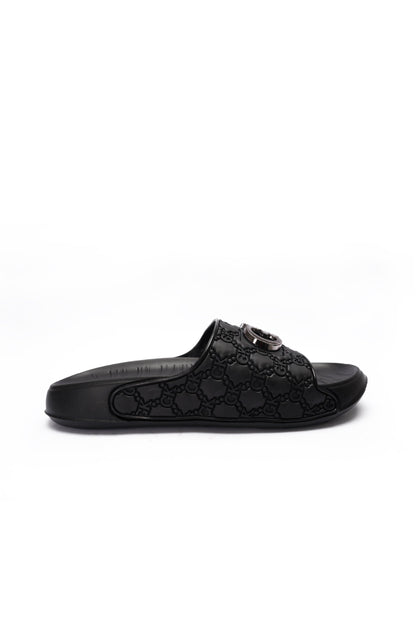 Gk Evr Slide Slipper | Premium Black